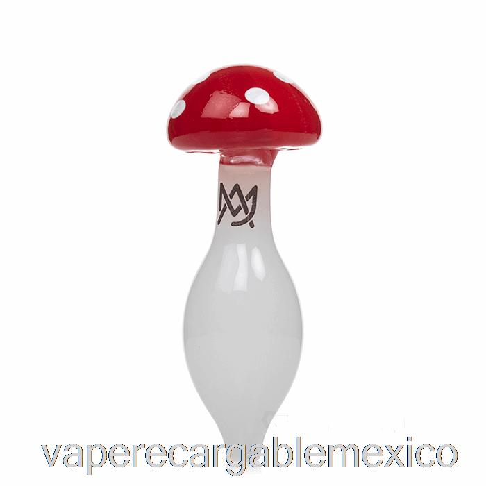 Vape Recargable Mj Arsenal Hongo Burbuja Carb Cap Rojo Blanco